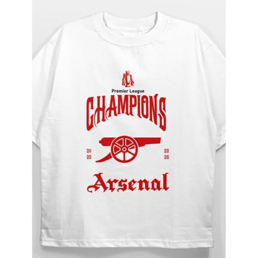 Arsenal Premier League Champions 2025-26 Classic Tee .